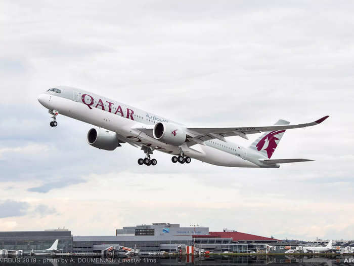 The Qsuites model appears on four different aircraft types: all of Qatar Airways