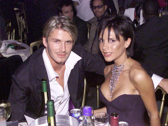 Just a few months before the beginning of the new millennium, star soccer player David Beckham and former Spice Girl Victoria Beckham got married in 1999.