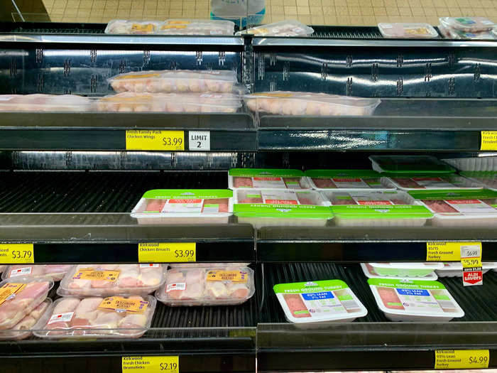 Aldi meat is generally cheaper than other grocery stores in my area, but the large quantities of chicken breasts and thighs would still have blown my budget.