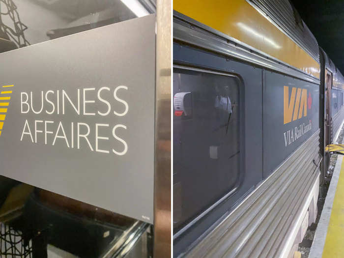 I headed straight to the train car dedicated to business class.