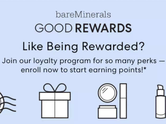 BareMinerals offers rewards members a birthday gift, but you have to buy something first. Because I didn