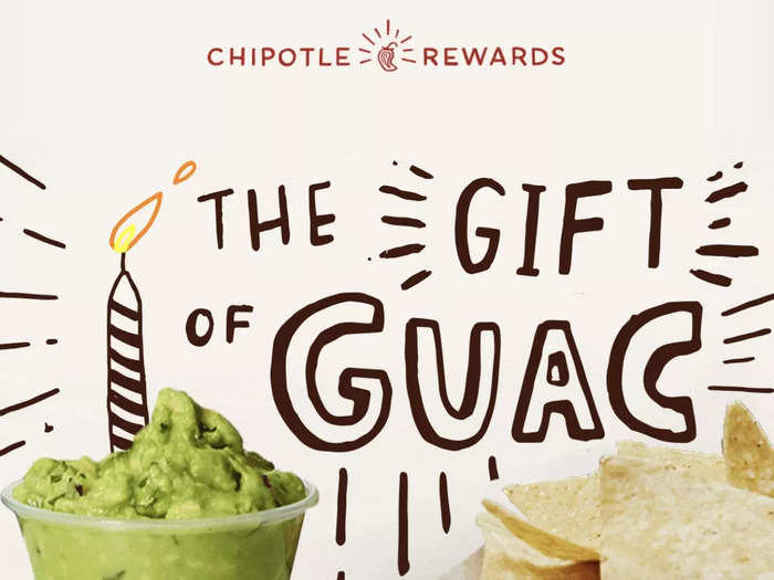 A few days later, on my actual birthday, Chipotle sent over a birthday coupon for a free bag of chips and a side, about a $6.15 value.