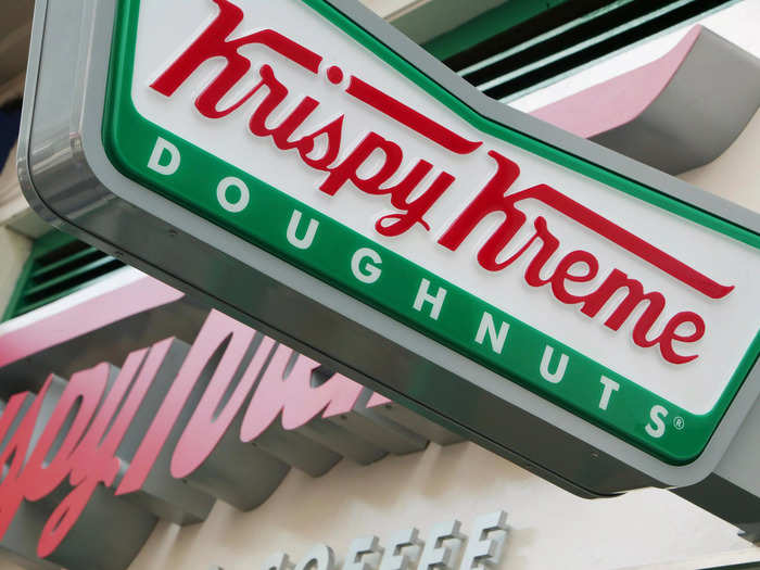 Three days before my actual birthday, I headed out to start collecting freebies. My first stop: Krispy Kreme.