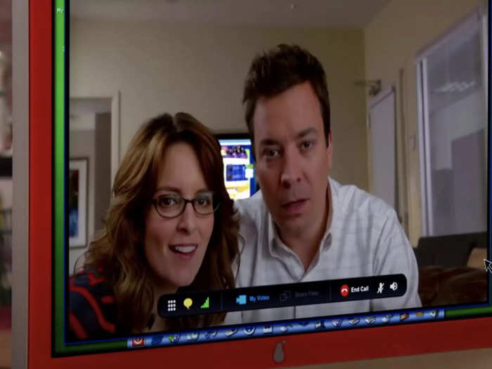 Jimmy Fallon and Tina Fey met Carly virtually in the final season.