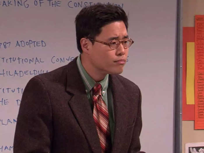 In season one, "WandaVision" star Randall Park portrayed a school teacher named Mr. Palladino at Ridgeway Junior High School.