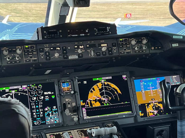 As far as the flight deck as a whole, Murrell said the 777X is similar to the 787. The cockpit has all touchscreen displays, which he said are intuitive and effective.