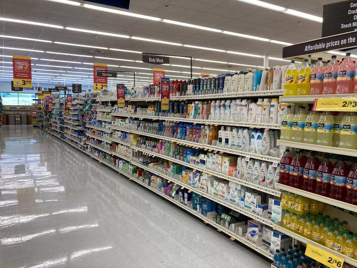 In addition to a full grocery store, Food Lion sold toiletries and other pharmacy items.