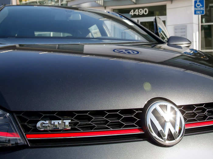 He loves his signature Volkswagen.