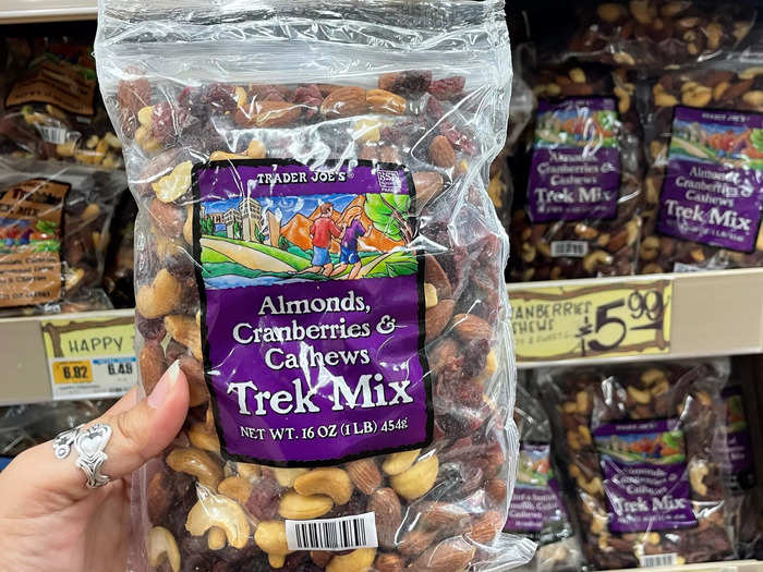 Since we usually stop for a hike, trail mix is a must.