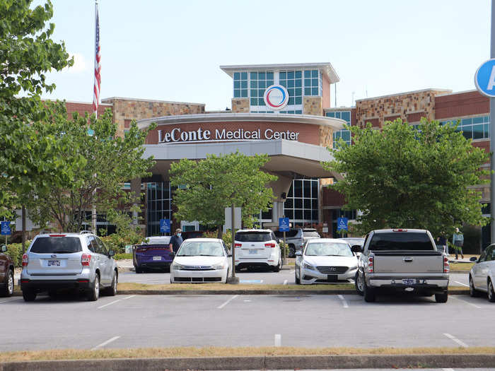 Next, I visited LeConte Medical Center, where Parton has funded the Dolly Parton Center for Women