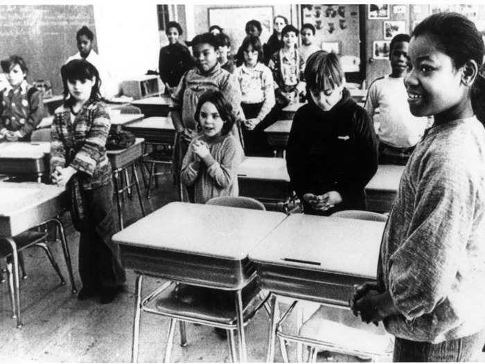 1980: Massachusetts law required teachers to ask the students if anyone would like to offer prayer for the class.