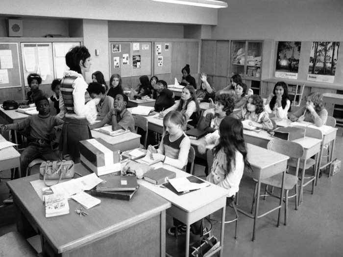 1972: Seventh graders in Brooklyn learned French.