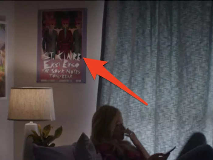 Natalie has a poster in her room that mentions a real Austin-based band.