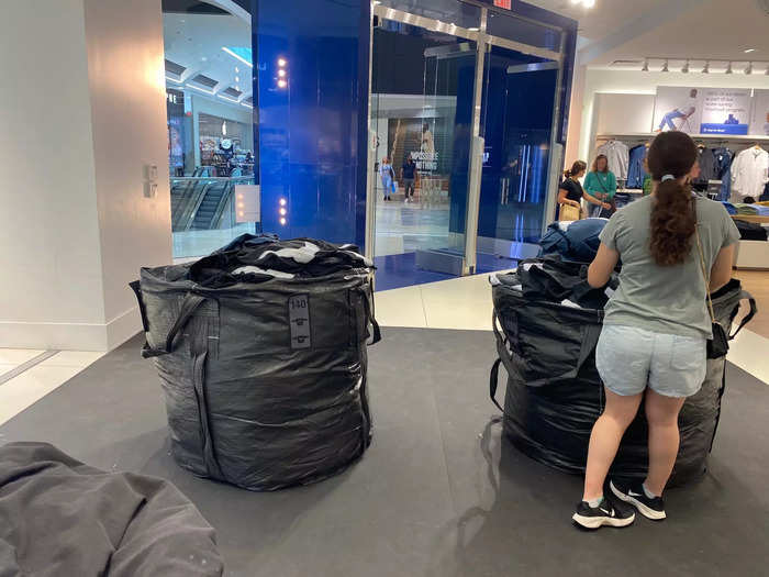 Overall, the Yeezy section of the Gap store was pretty quiet when I visited — though it was during the middle of a workday.