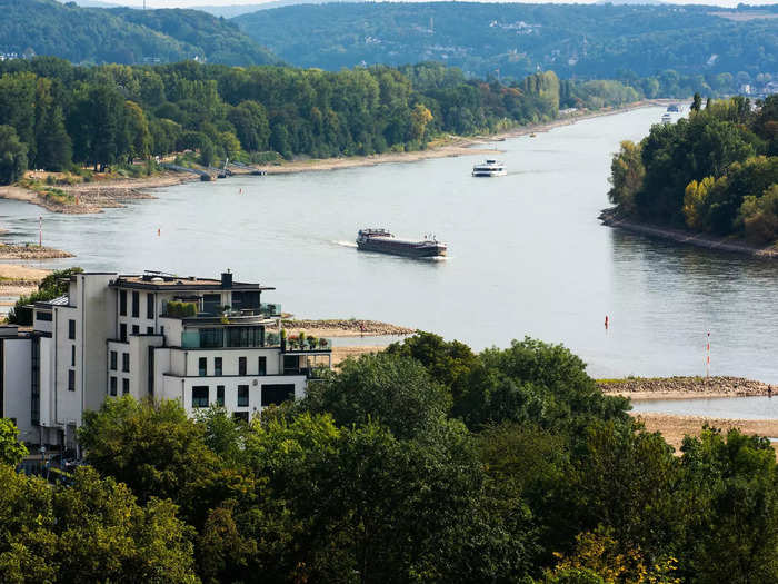 The lower water levels are a problem for Germany