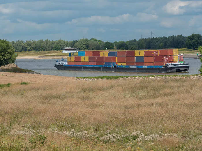 The 800-mile-long Rhine connects Germany