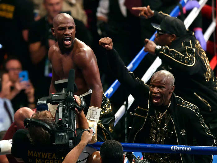 This is Floyd Mayweather. As a former five-weight world champion he