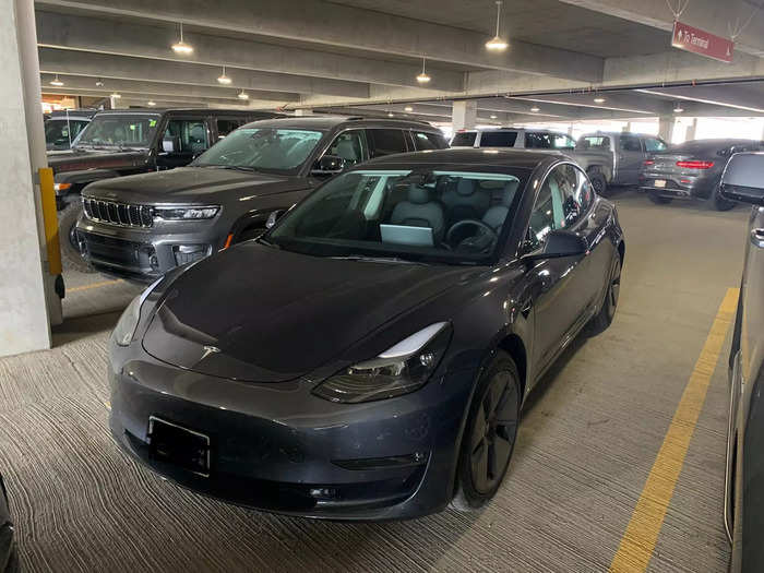 I rented the car — a brand-new Model 3 — through Turo, a car-sharing app that lets people rent cars directly from other people, instead of going through traditional companies like Hertz or Enterprise.