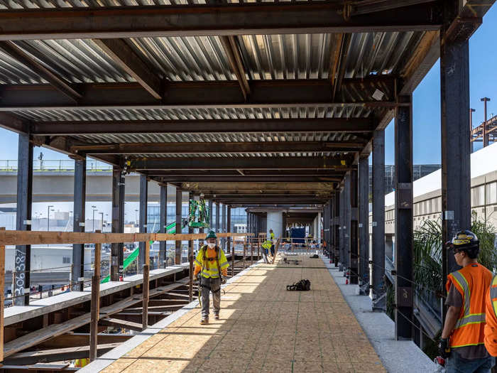 The train cars will then complete its six-stop, 2.25-mile loop in 10 minutes, which may seem like light-speed compared to sitting in traffic for an hour.