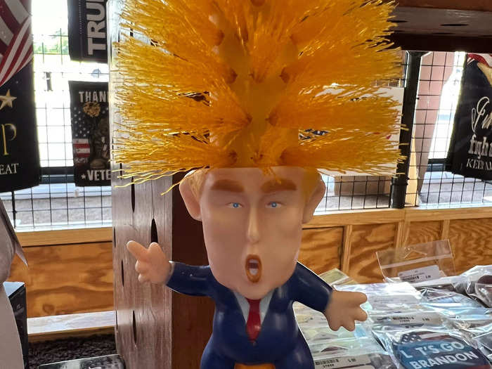 I was surprised to see that they even offer a Trump toilet brush.