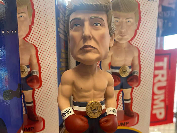 … including this shirtless boxing Trump one.