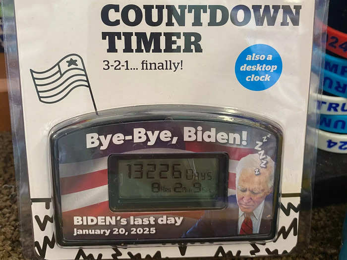 … and a "Bye-Bye, Biden" countdown clock.