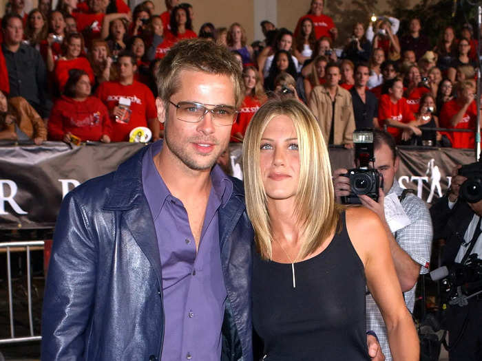 January 2005: Pitt and Aniston announced they were separating.