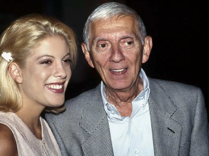 Tori Spelling began her career as a teenager, while her father, Aaron, was a famous and powerful producer in Hollywood.