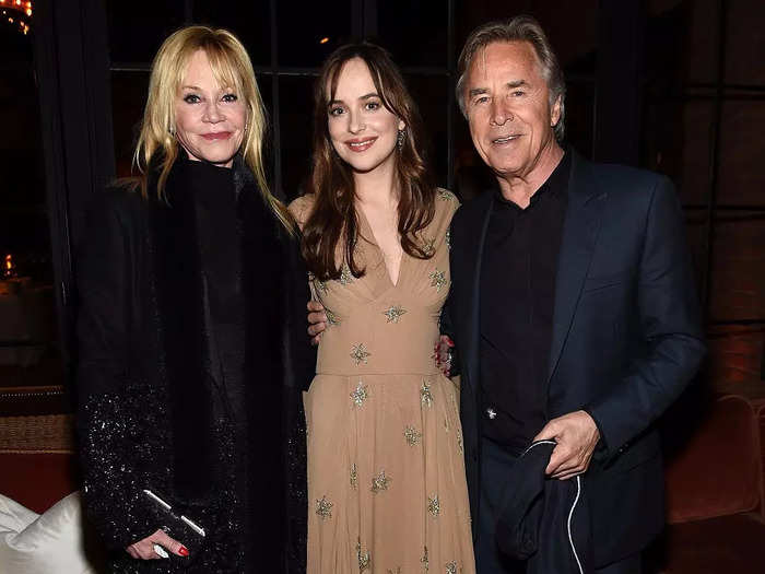 "Fifty Shades of Grey" star Dakota Johnson is the daughter of actors Don Johnson and Melanie Griffith.