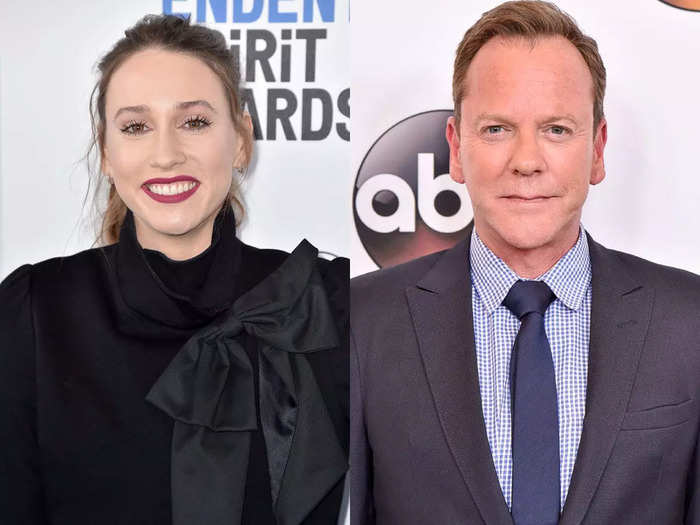 "Veep" actress Sarah Sutherland is the daughter of "24" and "Designated Survivor" star Kiefer Sutherland.