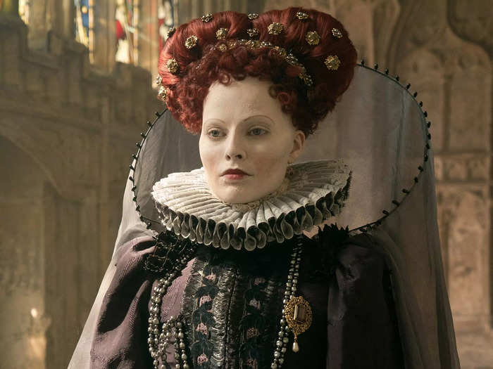 She transformed totally in the 2018 historical drama "Mary Queen of Scots." Robbie played Queen Elizabeth I.