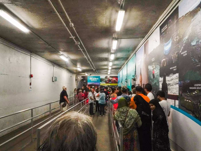 While I used a simple ramp to board the boat, after the ride, passengers must take an elevator to go back up to the boardwalk. I waited in another long line for my turn in the elevator.