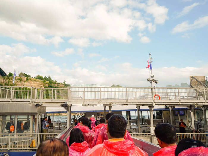 I booked a 6 p.m. time slot, which is after peak hours, according to the Points Guy. But I still had to wait in line for almost an hour, while the boat ride itself was only 20 minutes.