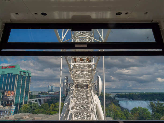 I thought the Ferris wheel would offer a grand view of the falls. But when I got to the front of the line, I realized that the carts were completely enclosed. Although I thought the view was cool, I ultimately didn