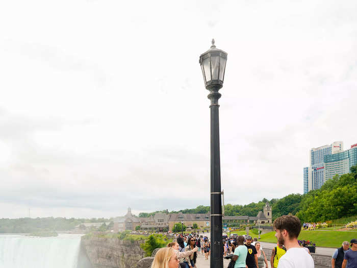 When I arrived, I expected to view the falls from hiking trails since that