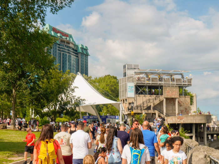 I visited Niagara Falls in August. According to the Points Guy, this is one of the busiest months to visit. This is probably because kids are out of school in the summer, I thought.