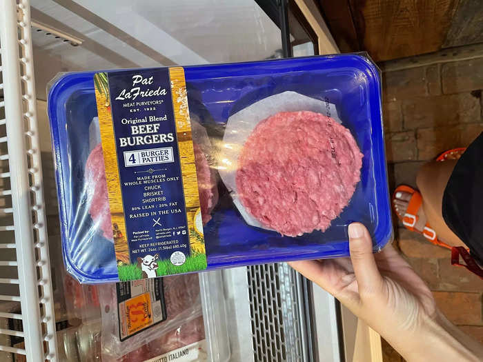 Not everything I saw was overpriced. I saw this four-pack of Pat La Frieda burger patties at Roundswamp Farm for $19.99.