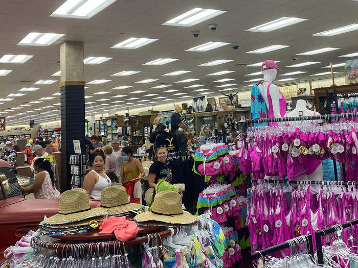 I checked out the clothing section at Buc-ee