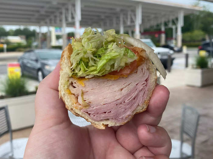 The sandwiches at Wawa were loaded with meat.