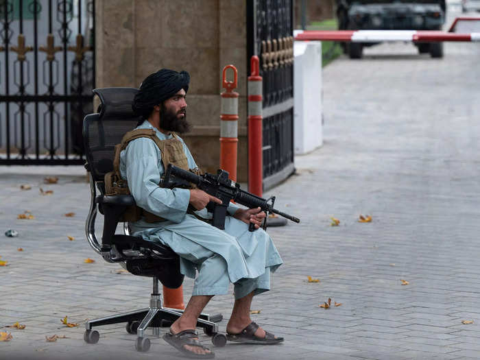 But Taliban fighters took control of the Presidential Palace in August 2021, prompting then-President Ashraf Ghani to flee. The building, known as The Arg, is now guarded by the group.