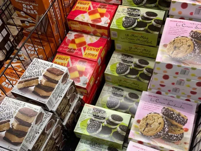 From ice-cream sandwiches to uniquely flavored cartons, Trader Joe