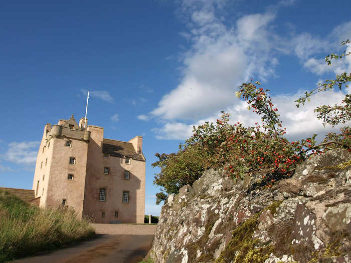 The refurbishment was completed in 2002, and today the castle has four floors, seven bedrooms, and can accommodate 13 guests.