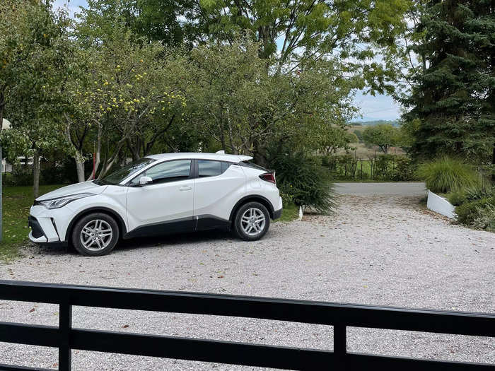 After stress-inducing scenarios, like being unable to maneuver out of parking spaces, I wish I booked a much smaller rental car.