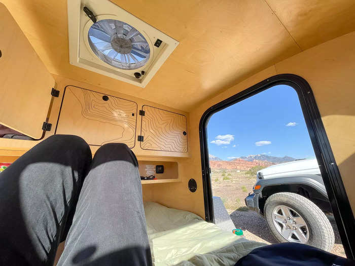 I rented the camper to have easy access to nature, but I was surprised by how connected I felt to the outdoors without sleeping in a tent.