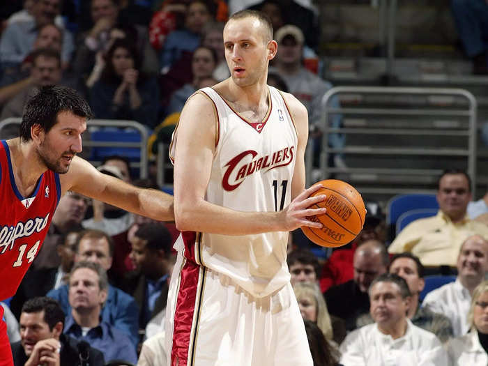 Zydrunas Ilgauskas anchored the middle for the Cavs. He averaged 15 points, 8 rebounds, and 2.5 blocks in 2003-04.