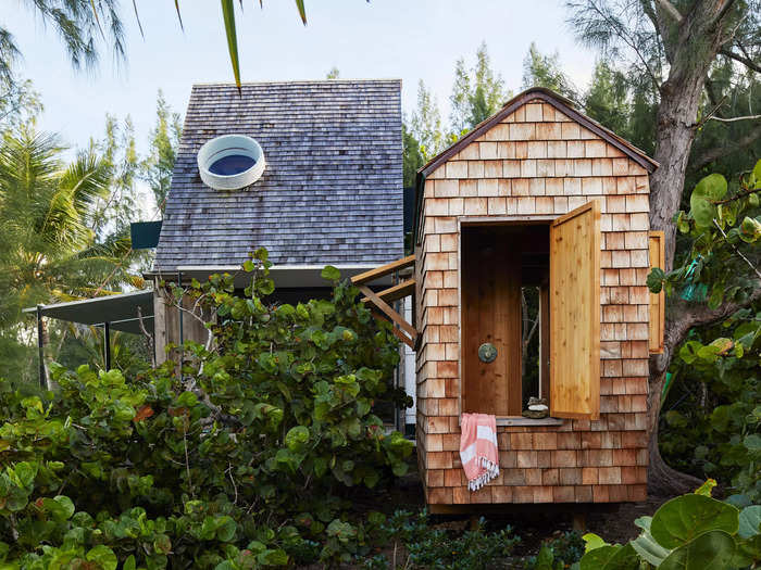 The outbuilding has evolved over the years from its original design.