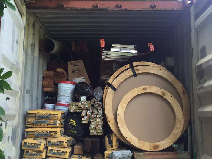 After shipping the frame to Eleuthera, Jacob worked with a local builder to assemble the outer shell of the hut.