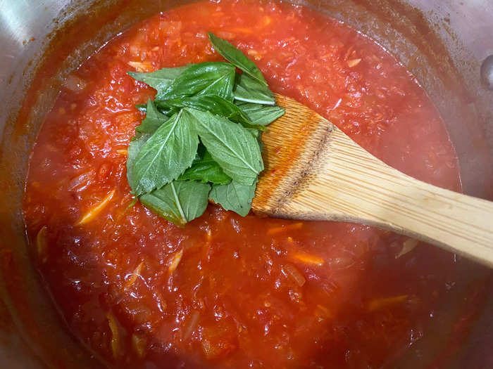 The prep was minimal and most of the recipe just required watching and stirring.