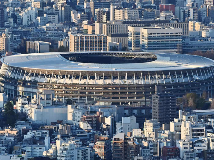 The compound was designed by Kengo Kuma & Associates, which designed the Japan National Stadium for the 2020 Tokyo Olympics.