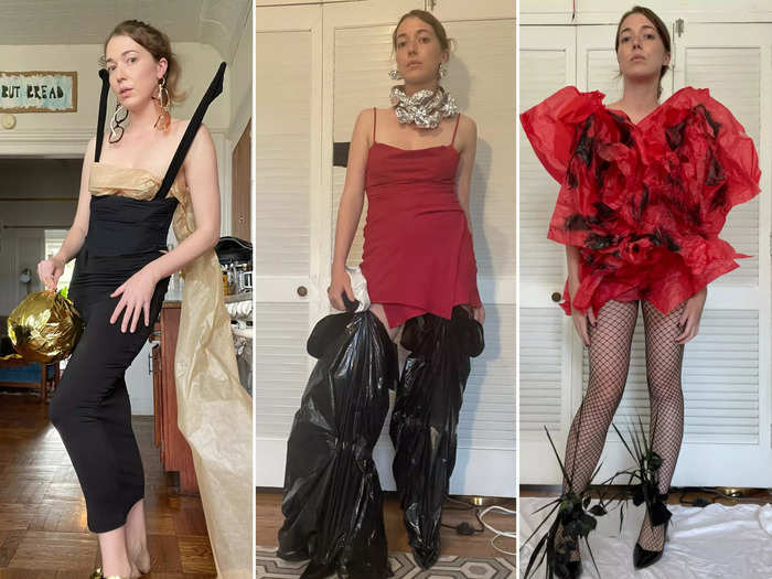 Angelica Hicks is an artist known for her funny videos showing how she fashions runway looks from the comfort of her own home.